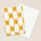 Shape Study in Gold / Geometric Pattern Stationery Card Gallery Image 2