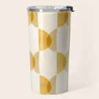 Shape Study in Gold / Geometric Pattern Travel Mug Gallery Image 2