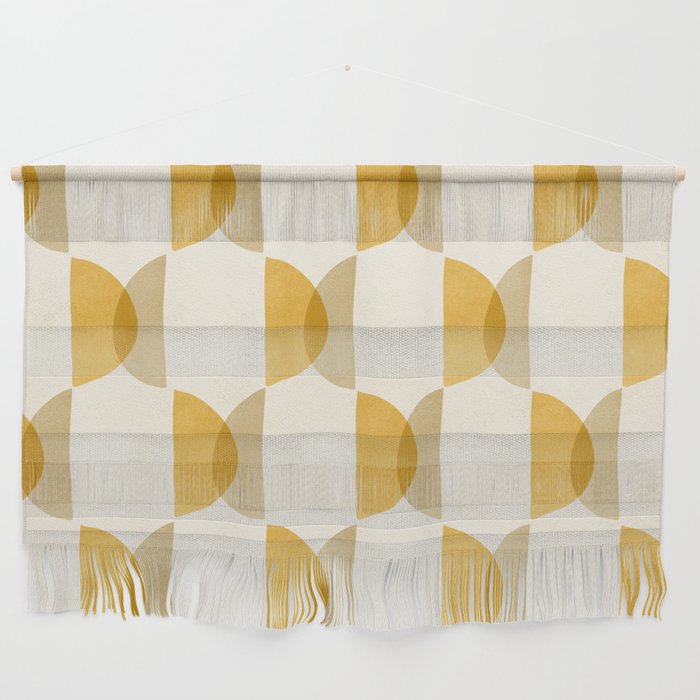 Shape Study in Gold / Geometric Pattern Wall Hanging Gallery Image 1