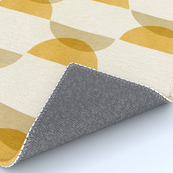 Shape Study in Gold / Geometric Pattern Rug Gallery Image 4