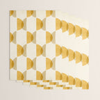 Shape Study in Gold / Geometric Pattern Wrapping Paper Gallery Image 3