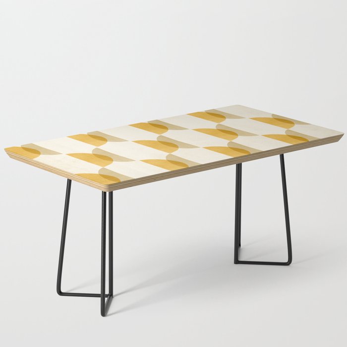 Shape Study in Gold / Geometric Pattern Coffee Table Gallery Image 1