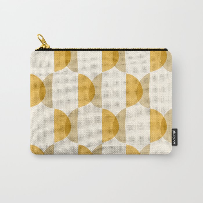 Shape Study in Gold / Geometric Pattern Carry All Pouch Gallery Image 1
