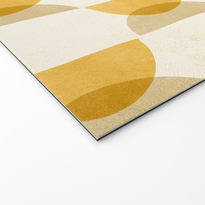 Shape Study in Gold / Geometric Pattern Welcome Mat Gallery Image 2