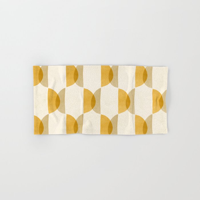 Shape Study in Gold / Geometric Pattern Hand & Bath Towel Gallery Image 1