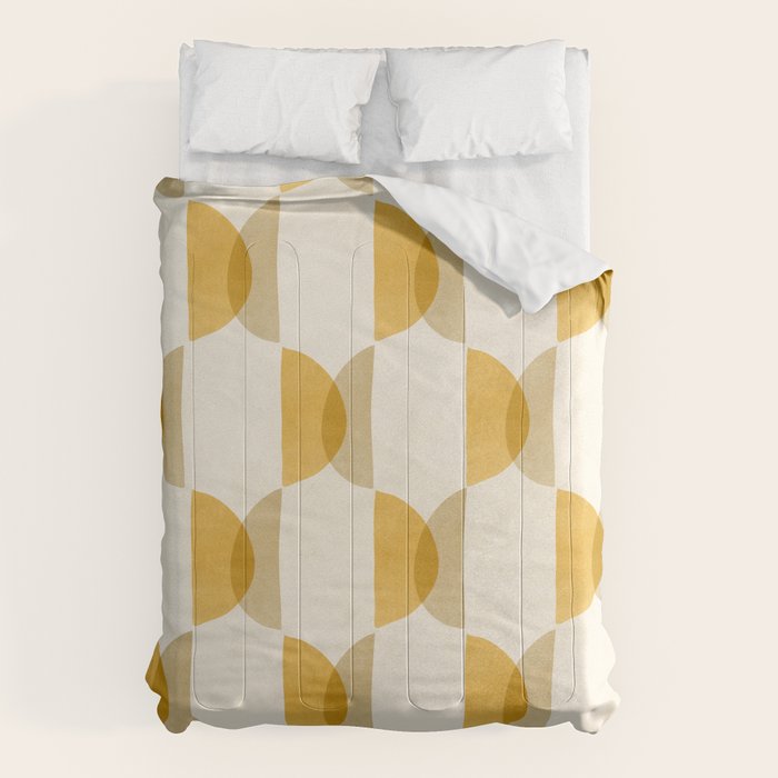 Shape Study in Gold / Geometric Pattern Comforter Gallery Image 6