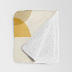 Shape Study in Gold / Geometric Pattern Throw Blanket Gallery Image 3