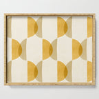 Shape Study in Gold / Geometric Pattern Serving Tray Gallery Image 1