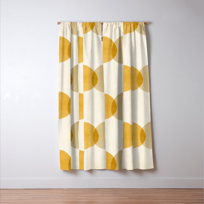 Shape Study in Gold / Geometric Pattern Window Curtain Gallery Image 3