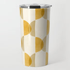 Shape Study in Gold / Geometric Pattern Travel Mug Gallery Image 1