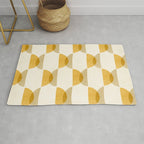 Shape Study in Gold / Geometric Pattern Rug Gallery Image 1