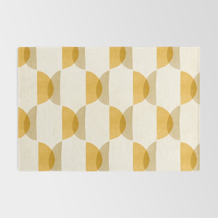 Shape Study in Gold / Geometric Pattern Rug Gallery Image 2