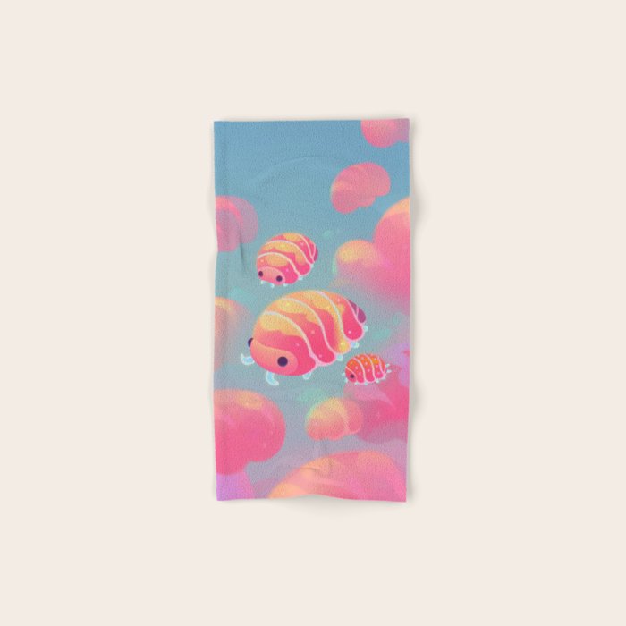 Cloud isopod - sunset Bath Towel Gallery Image 1