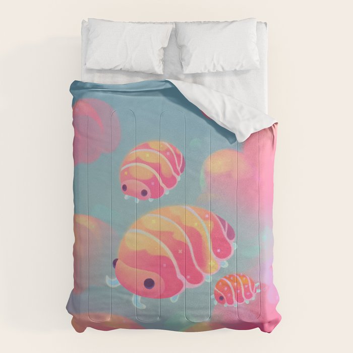Cloud isopod - sunset Comforter Gallery Image 1