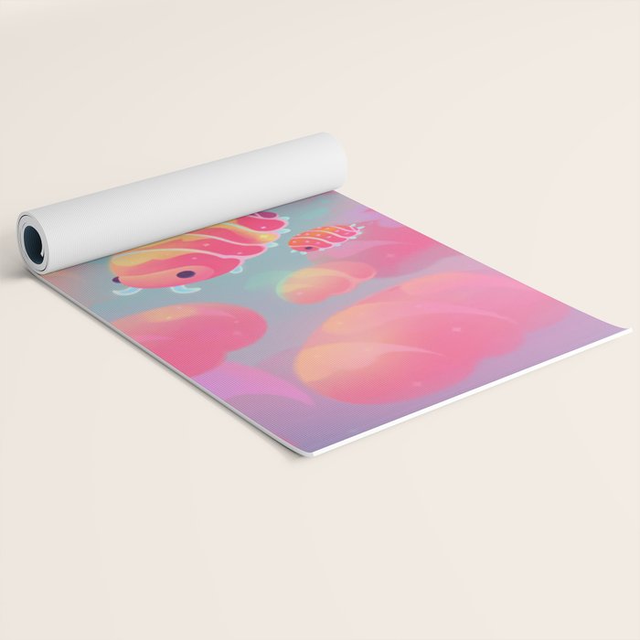 Cloud isopod - sunset Yoga Mat Gallery Image 2