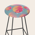Cloud isopod - sunset Stool Gallery Image 2