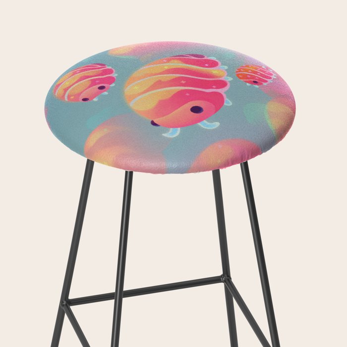 Cloud isopod - sunset Stool Gallery Image 2
