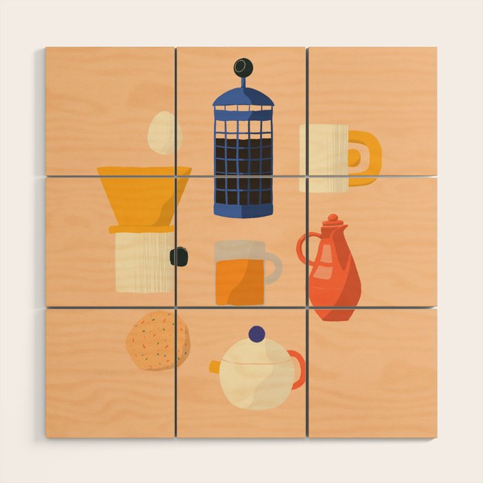 Coffee Snob Still Life Wood Wall Art Gallery Image 1