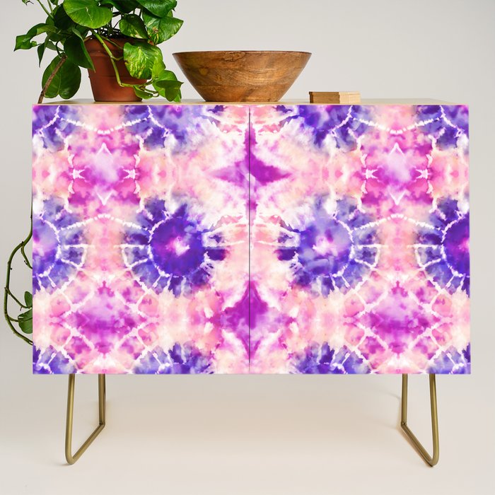 Tie Dye - peachy purple  Credenza Gallery Image 1