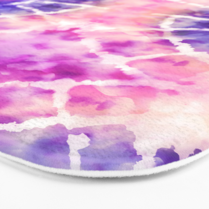 Tie Dye - peachy purple  Bath Mat Gallery Image 3