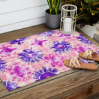 Tie Dye - peachy purple  Outdoor Rug Gallery Image 2
