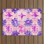 Tie Dye - peachy purple  Outdoor Rug Gallery Image 1