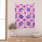 Tie Dye - peachy purple  Wall Tapestry Gallery Image 2
