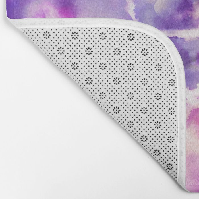 Tie Dye - peachy purple  Bath Mat Gallery Image 2