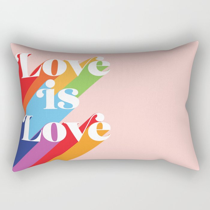 Love is Love Theme Rectangular Pillow Gallery Image 2