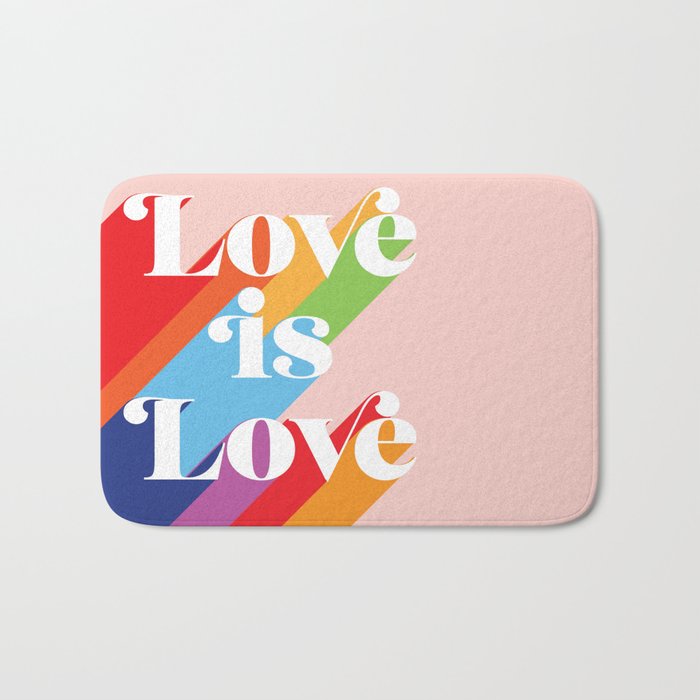 Love is Love Theme Bath Mat Gallery Image 1