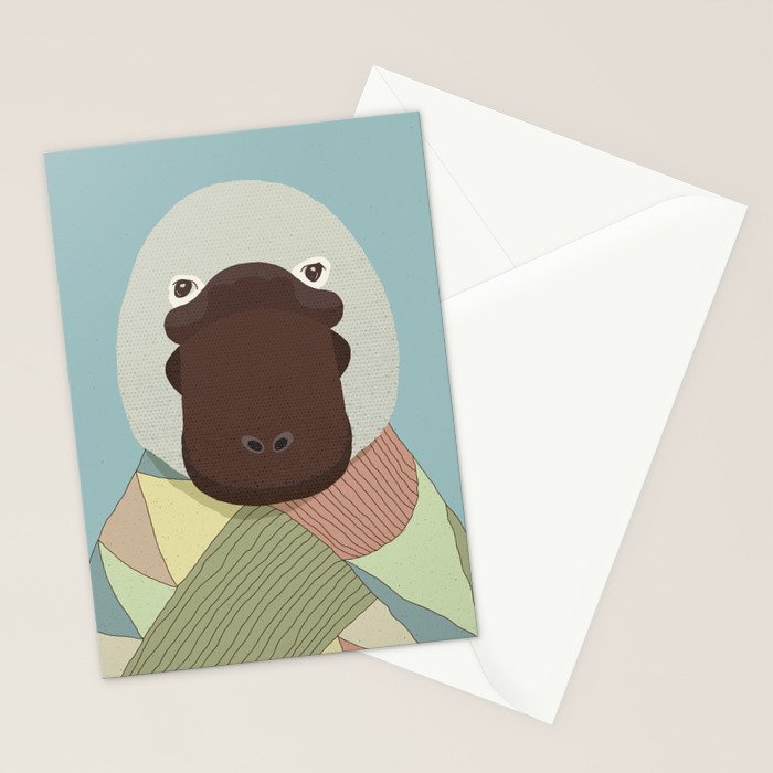 Whimsical Platypus II Stationery Card Gallery Image 2