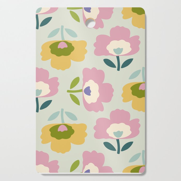 Scandinavian Floral  Cutting Board Gallery Image 1
