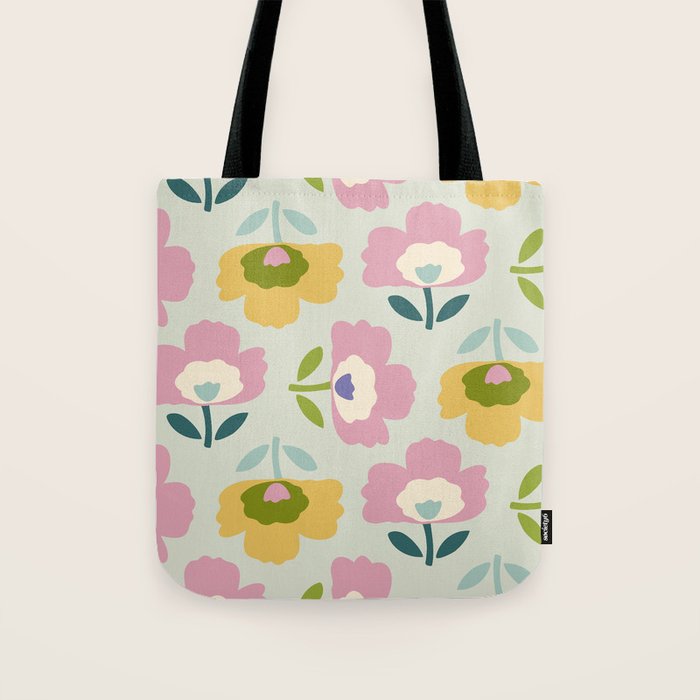 Scandinavian Floral  Tote Bag Gallery Image 1