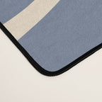 Modern Liquid Swirl Abstract Pattern in Stone Blue and Cream Desk Mat Gallery Image 4