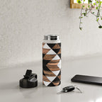 Urban Tribal Pattern No.9 - Aztec - Concrete and Wood Water Bottle Gallery Image 5