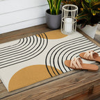 Sun Arch Double - Gold Outdoor Rug Gallery Image 2