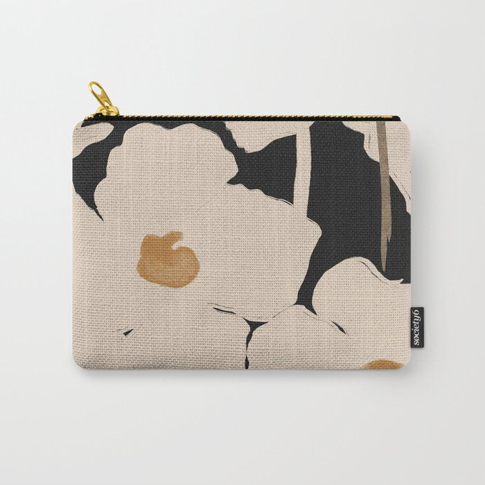 Abstract Flowers 2 Carry All Pouch Gallery Image 1
