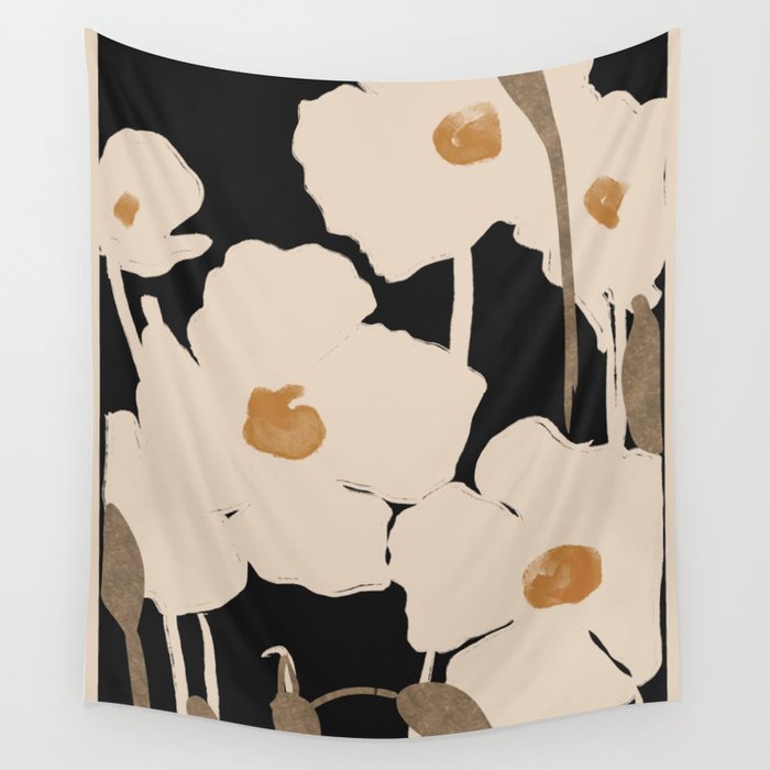 Abstract Flowers 2 Wall Tapestry Gallery Image 1
