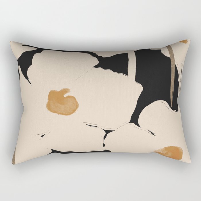 Abstract Flowers 2 Rectangular Pillow Gallery Image 1