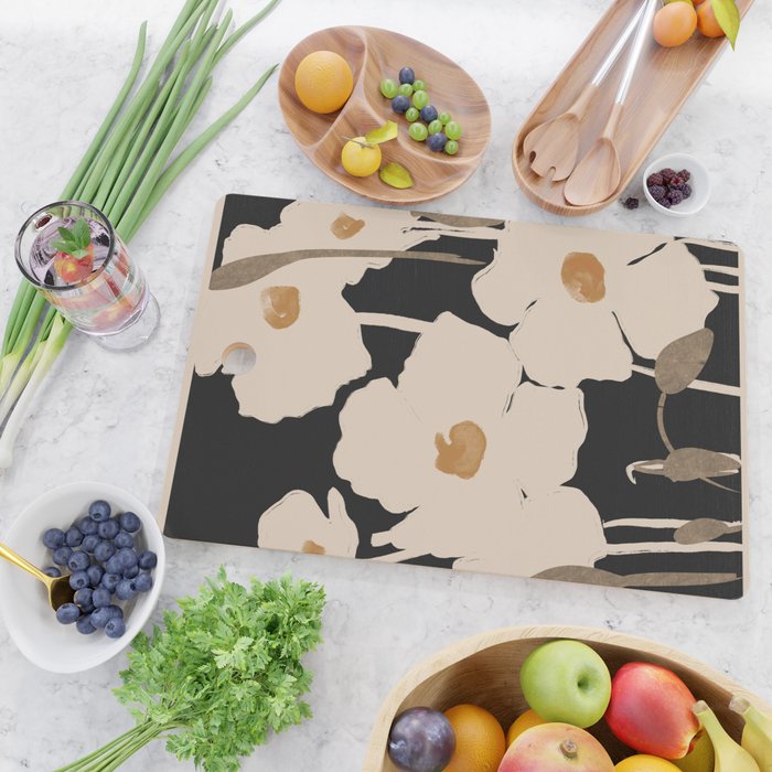 Abstract Flowers 2 Cutting Board Gallery Image 2