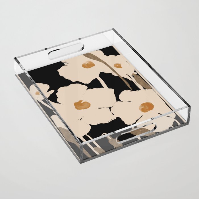 Abstract Flowers 2 Acrylic Tray Gallery Image 1