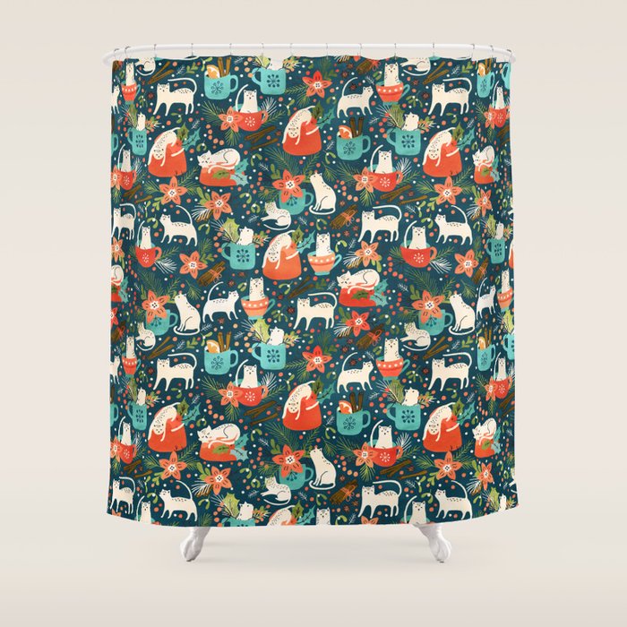 Spicy Kittens Shower Curtain Gallery Image 1