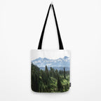Mount Rainier Adventure - Pacific Northwest Mountain Forest Wanderlust Tote Bag Gallery Image 2