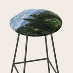 Mount Rainier Adventure - Pacific Northwest Mountain Forest Wanderlust Stool Gallery Image 2