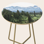 Mount Rainier Adventure - Pacific Northwest Mountain Forest Wanderlust Side Table Gallery Image 2
