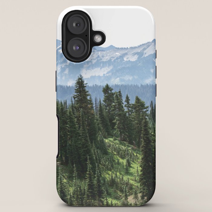 Mount Rainier Adventure - Pacific Northwest Mountain Forest Wanderlust iPhone Case Gallery Image 5