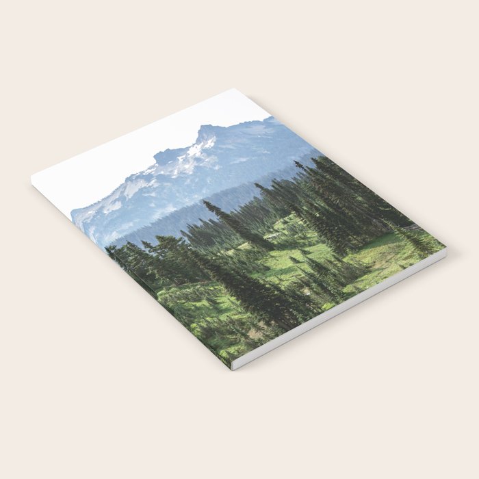 Mount Rainier Adventure - Pacific Northwest Mountain Forest Wanderlust Notebook Gallery Image 1