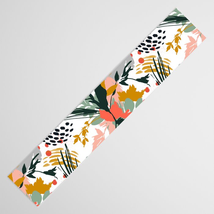 Botanical brush strokes I Table Runner Gallery Image 3