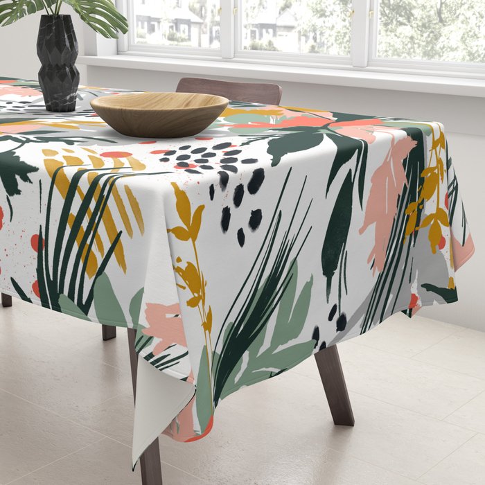 Botanical brush strokes I Tablecloth Gallery Image 3