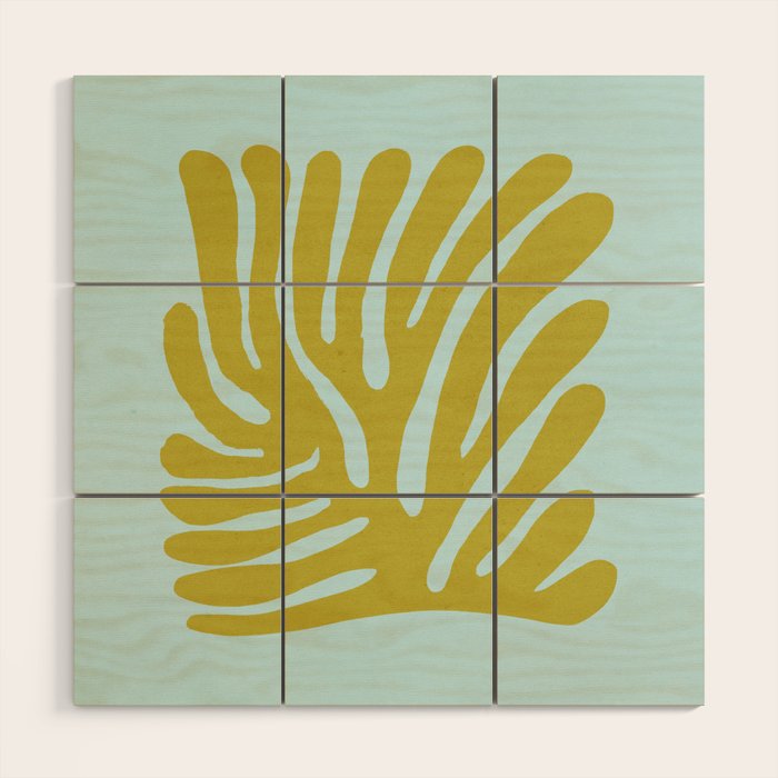 Earls Green & Onahau: Matisse Paper Cutouts 11 Wood Wall Art Gallery Image 1